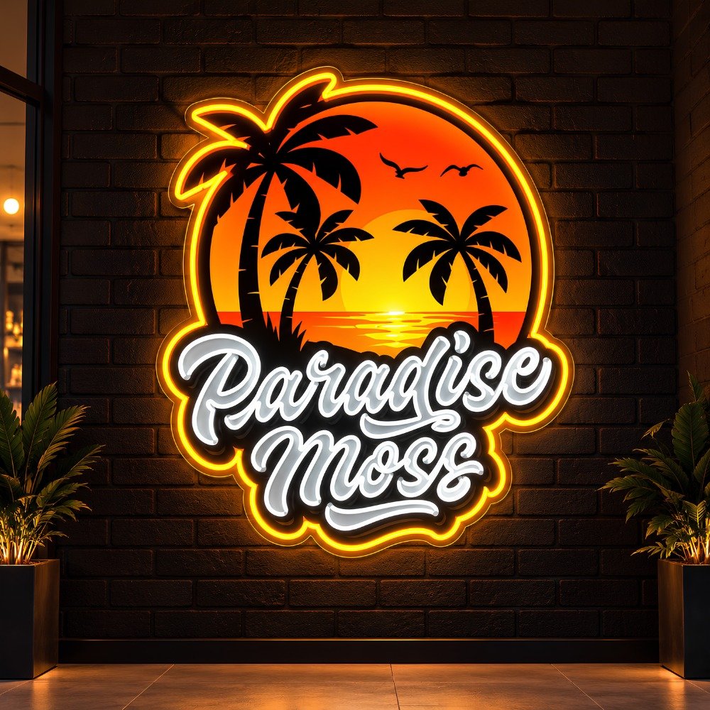 Custom illuminated business sign